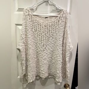 Free people ivory oversized sweater